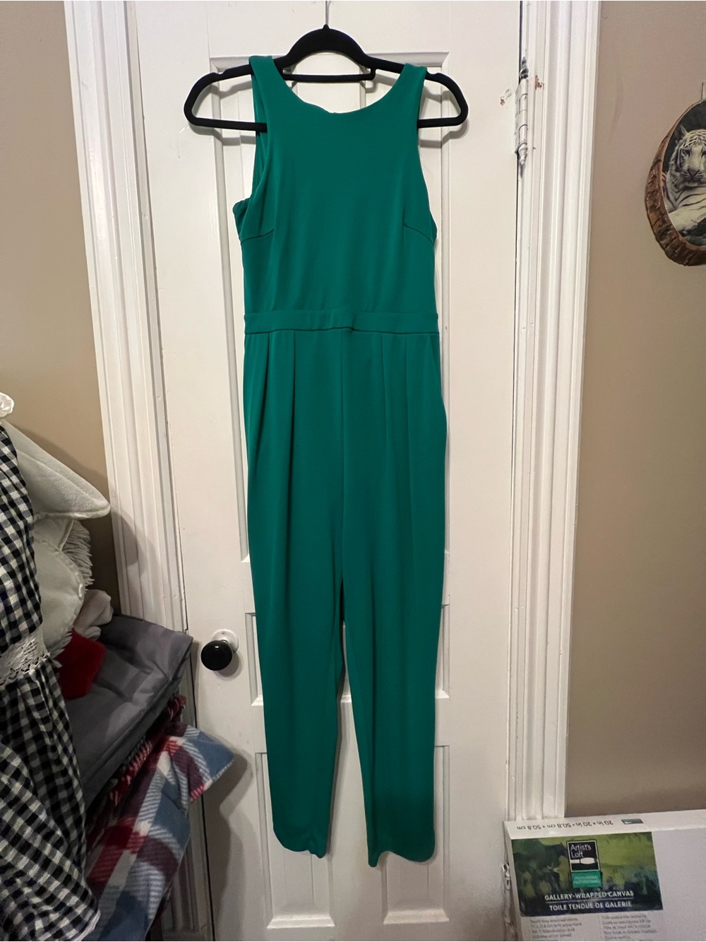 H&M Teal Green Sleeveless Jumpsuit